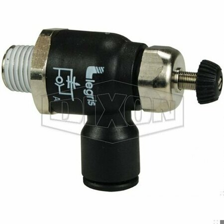 DIXON Legris by 1 pc Compact Flow Control Valve, 15 to 145 psi, Nylon Body 70655614